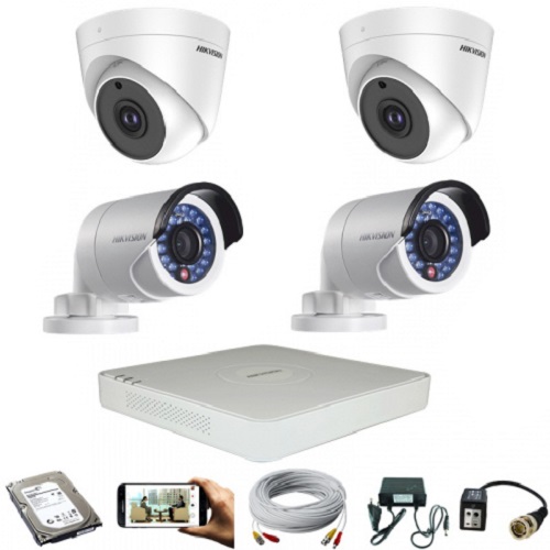 4 PCS HD CCTV Camera Packages Provider in Uttara Dhaka Bangladesh