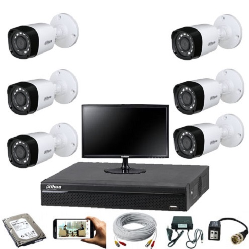 6 PCS HD CCTV Camera Packages Provider in Uttara Dhaka Bangladesh